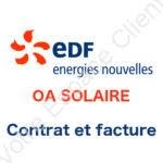 Mon contrat et ma facture EDF-OA Solaire en ligne